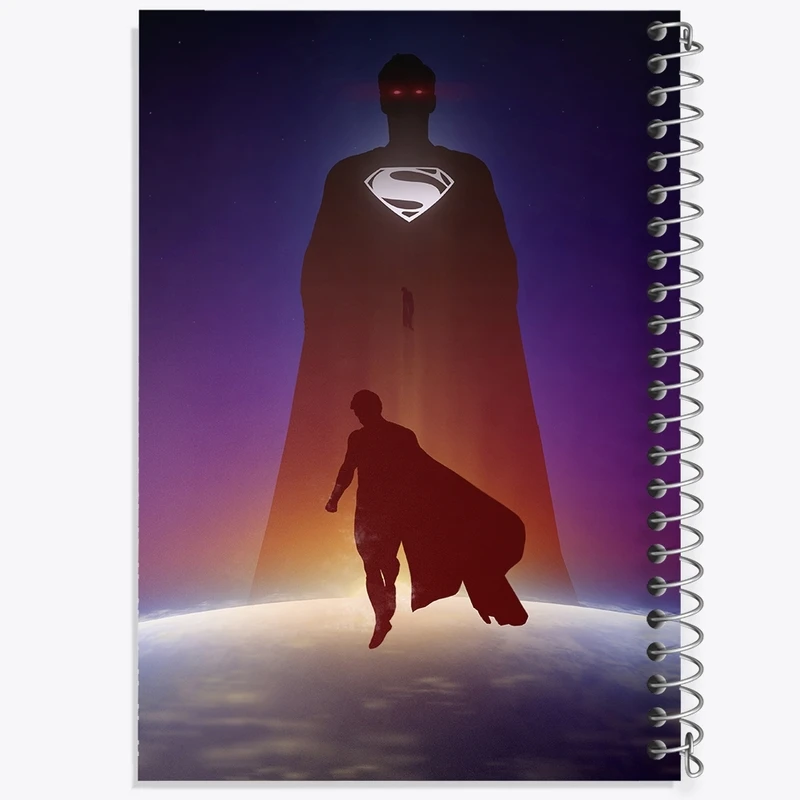 دفتر طراحی 50 برگ خندالو طرح سوپرمن (Superman) کد F1824