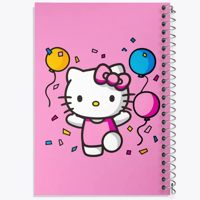 دفتر طراحی 50 برگ خندالو طرح هلو کیتی کد 24725