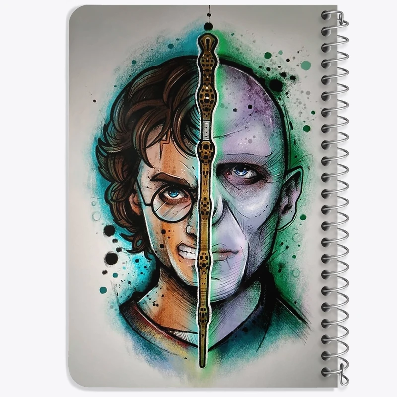 دفتر یادداشت 50 برگ خندالو طرح هری پاتر Harry Potter  کد 2891