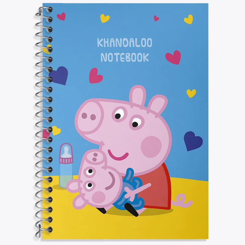 دفتر زبان 50 برگ خندالو طرح انیمیشن پپا پیگ (Peppa Pig) کد N9280