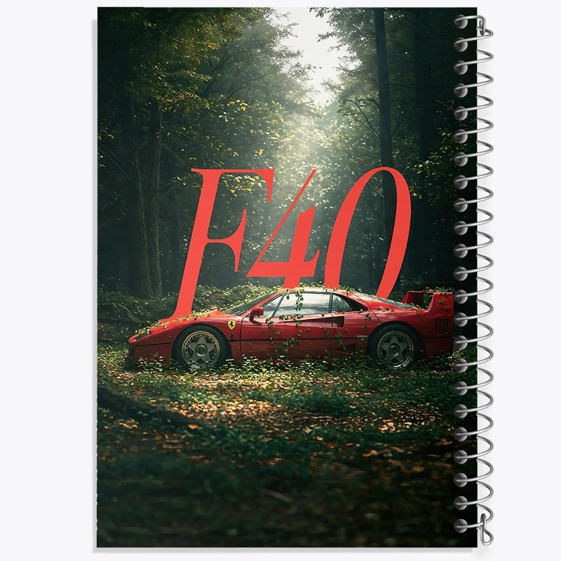 دفتر طراحی 50 برگ خندالو طرح ماشین فراری (Ferrari) کد F12909