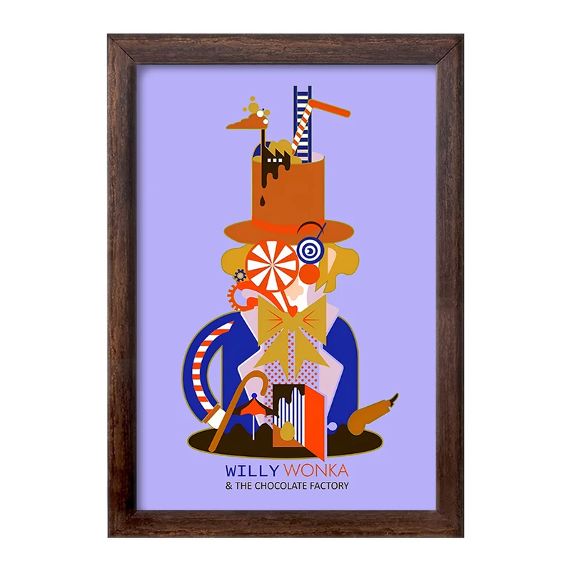 تابلو خندالو طرح ویلی وانکا (Willy Wonka) کد F8820
