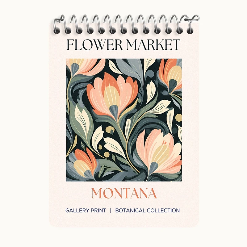 دفتر یادداشت 50 برگ خندالو طرح گل گلی کد N5332