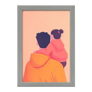 تابلو خندالو طرح پدر و دختر کد F2680