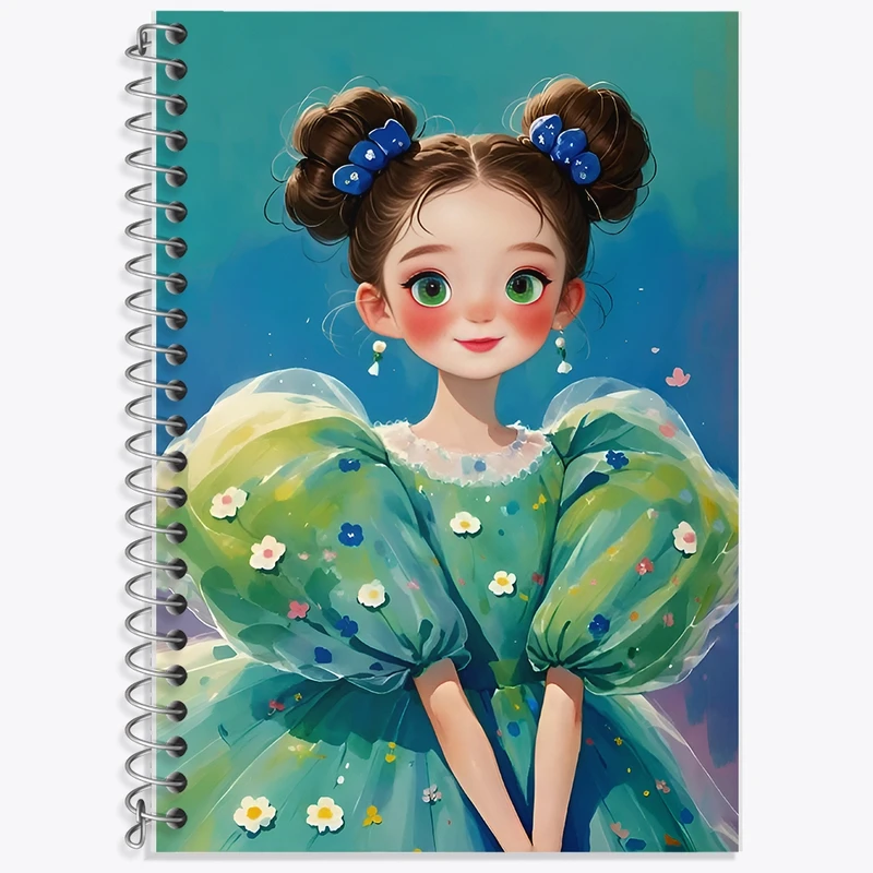 دفتر لغت 50 برگ خندالو طرح دخترانه کیوت کد N7130