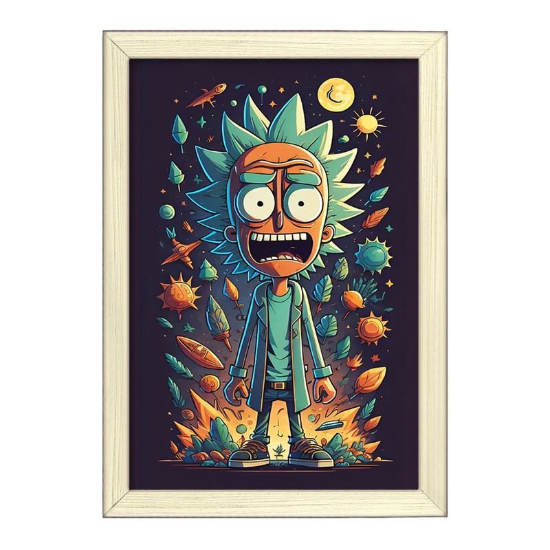 تابلو خندالو طرح ریک و مورتی (Rick and Morty) کد F4007