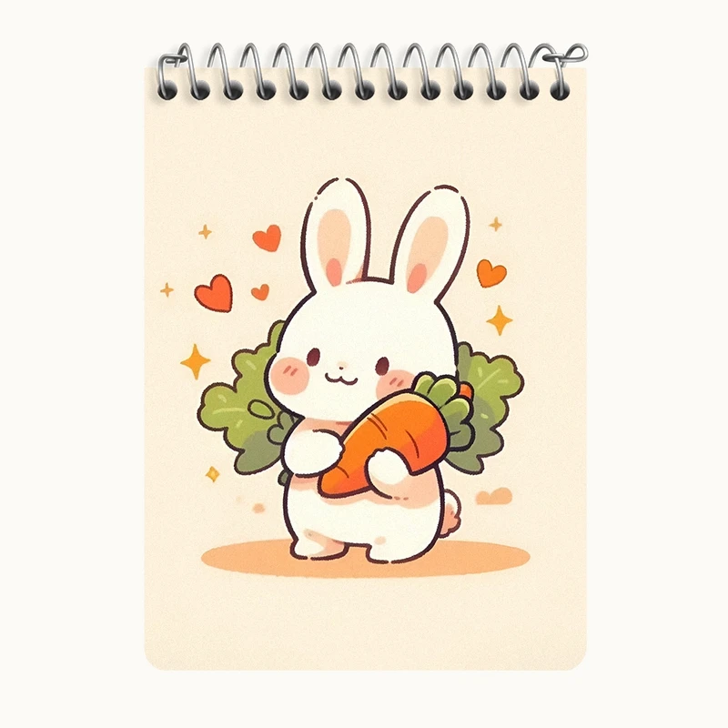 دفتر یادداشت 50 برگ خندالو طرح خرگوش بامزه کد N6264