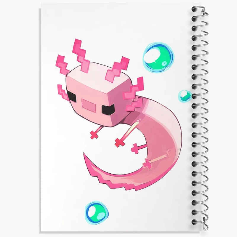 دفتر طراحی 50 برگ خندالو طرح بازی ماینکرافت Minecraft  کد 23276