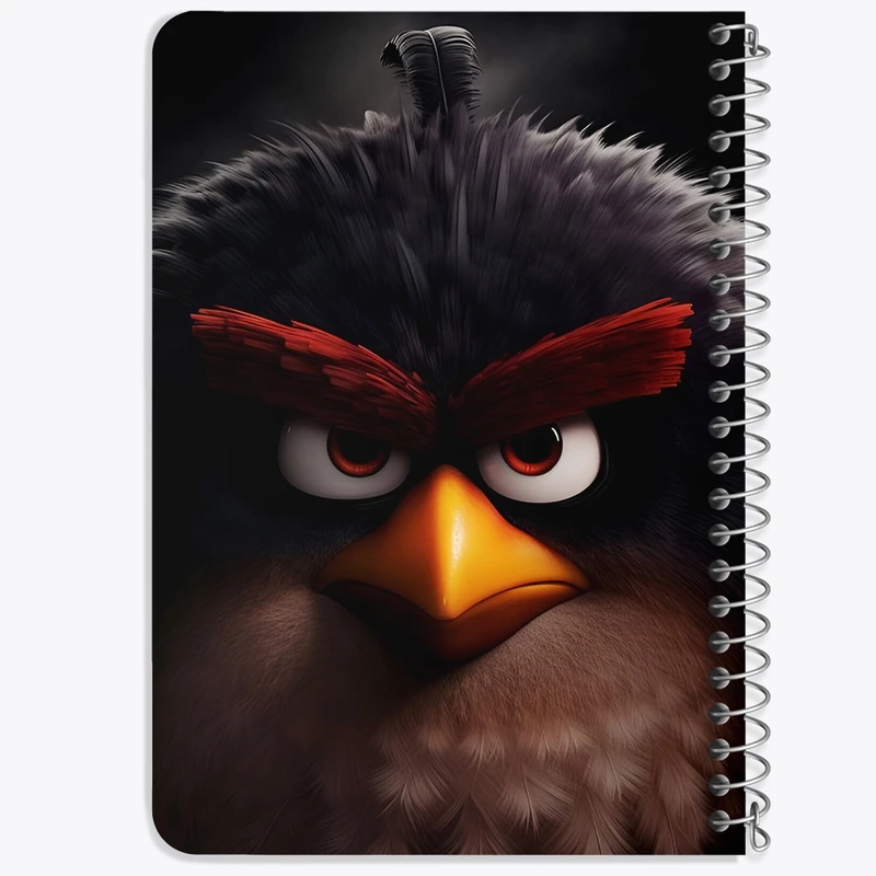 دفتر یادداشت 50 برگ خندالو طرح پرندگان خشمگین (Angry Birds) کد F5524