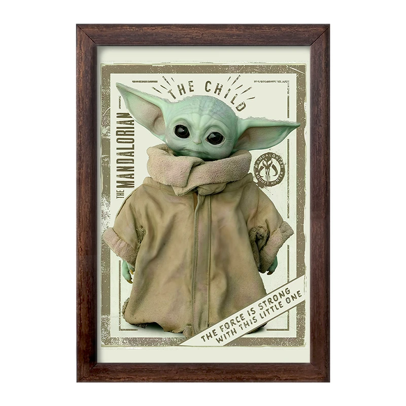 تابلو خندالو طرح بیبی یودا کد F10754