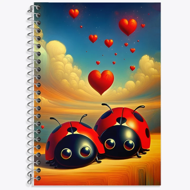 دفتر لغت 50 برگ خندالو طرح کفشدوزک کد F11597