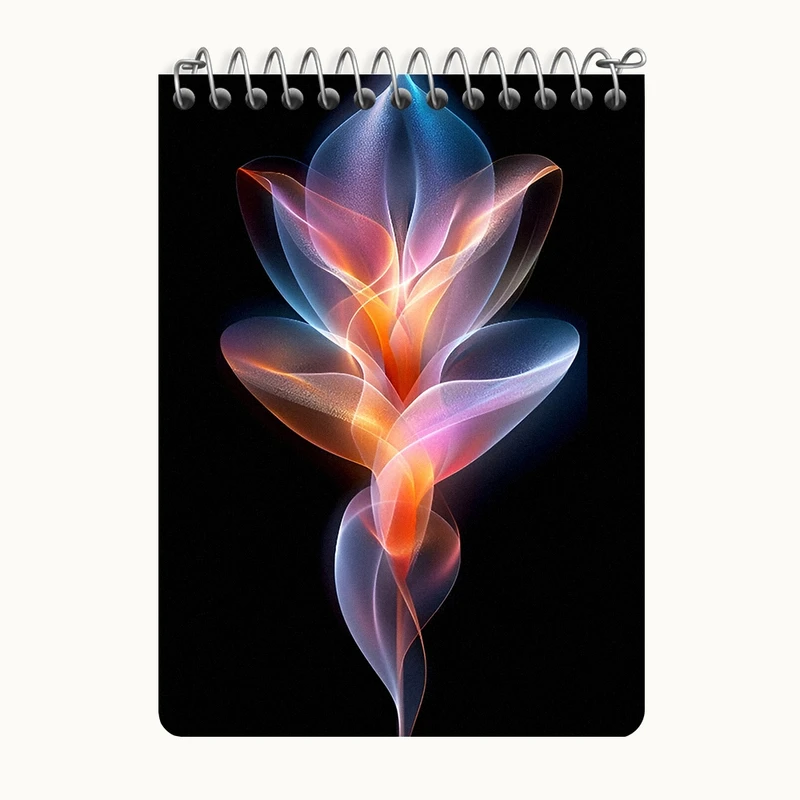 دفتر یادداشت 50 برگ خندالو طرح گل مینیمال کد N5875