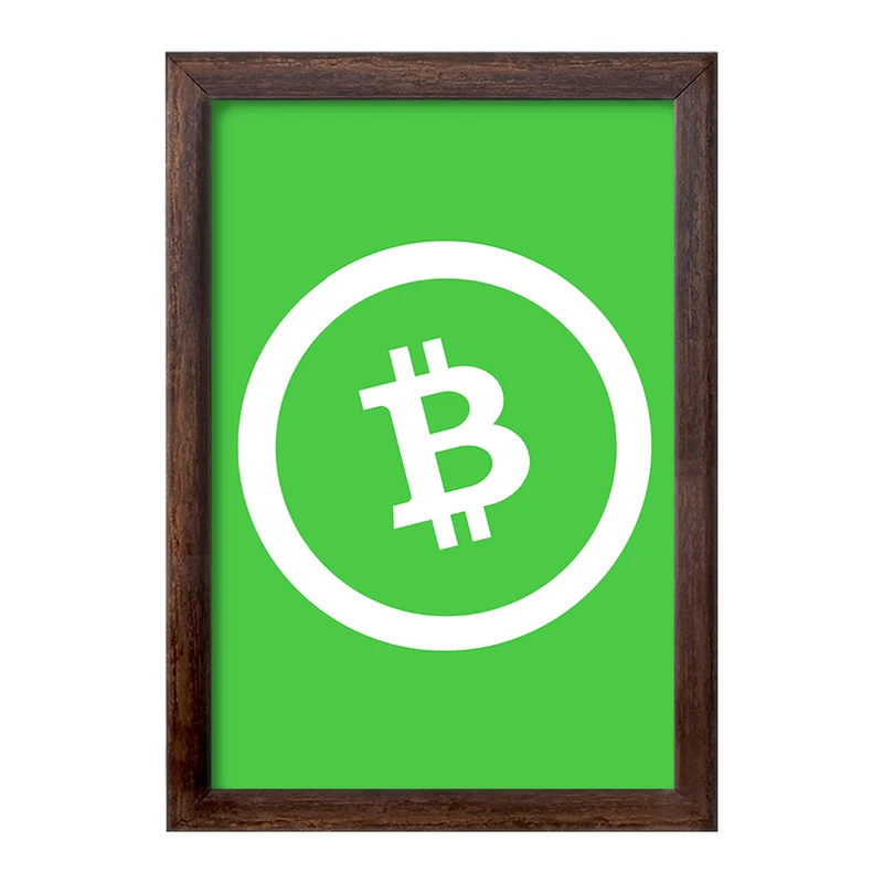 تابلو خندالو طرح ارز دیجیتال بیت کوین کش  کد 4053