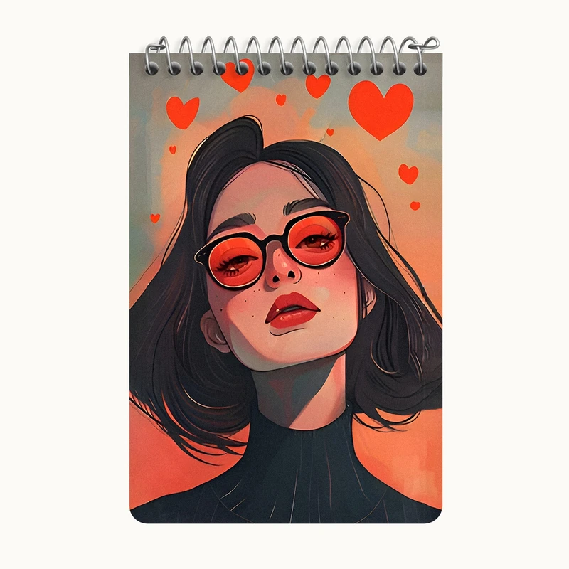 دفتر یادداشت 50 برگ خندالو طرح دخترانه کد F6673