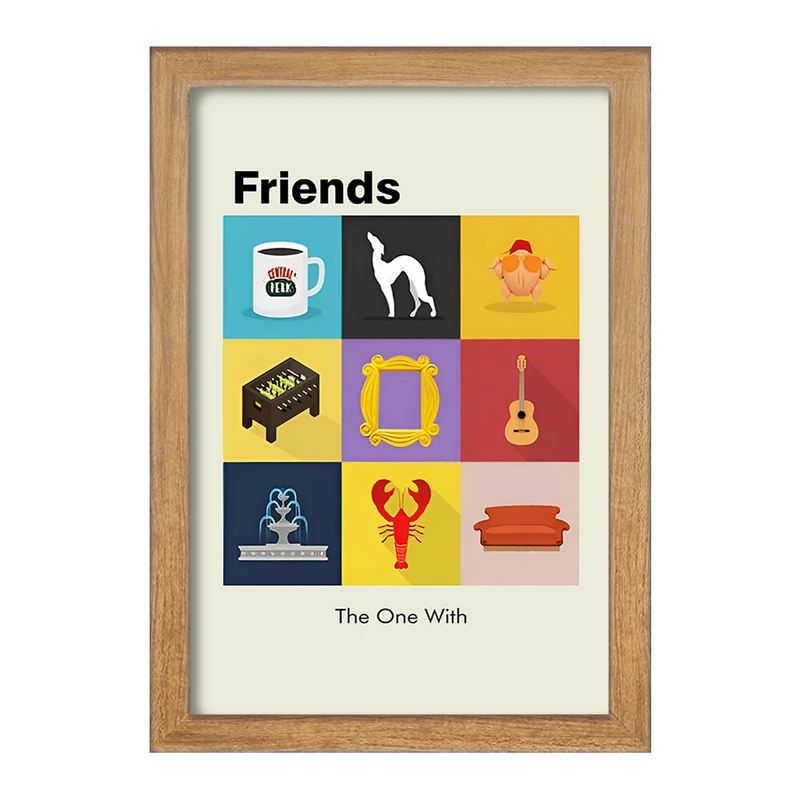 تابلو خندالو طرح فرندز (Friends) کد F13806