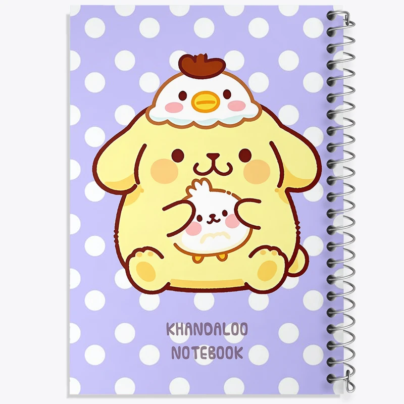 دفتر مشق 100 برگ خندالو طرح پمپومپورین (Pompompurin) کد N9109