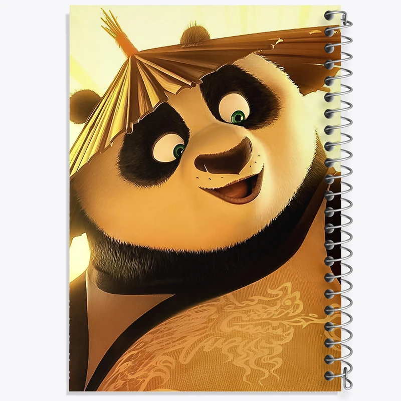 دفتر مشق 50 برگ خندالو طرح پاندا کونگ فو کار کد F10349