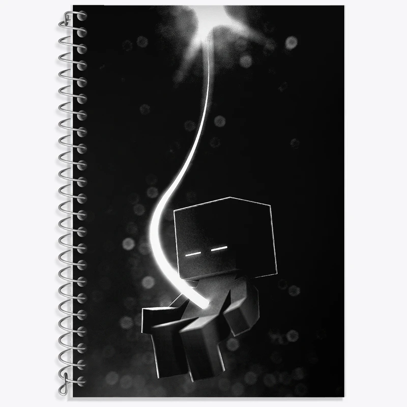 دفتر زبان 50 برگ خندالو مدل دو خط طرح ماینکرافت (Minecraft) کد F14074