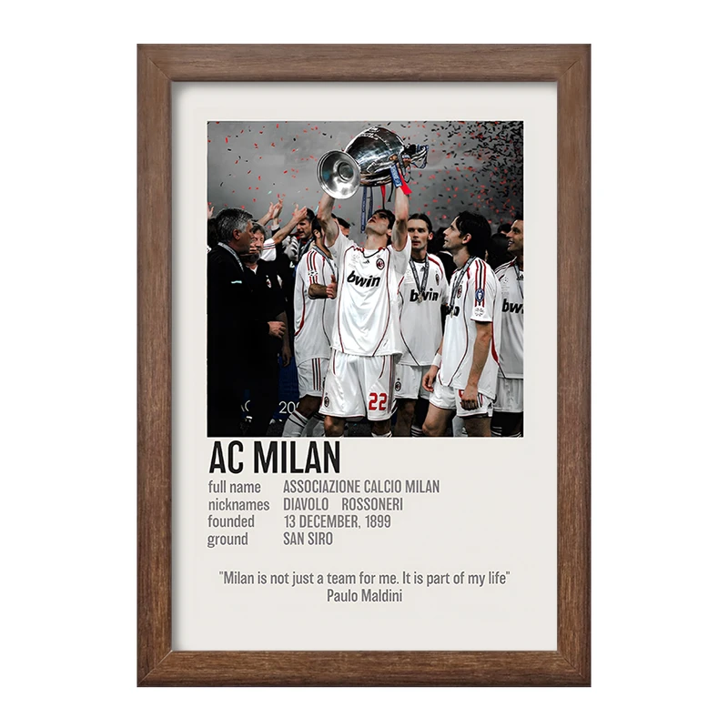 تابلو خندالو طرح آث میلان (Ac Milan) کد F13468