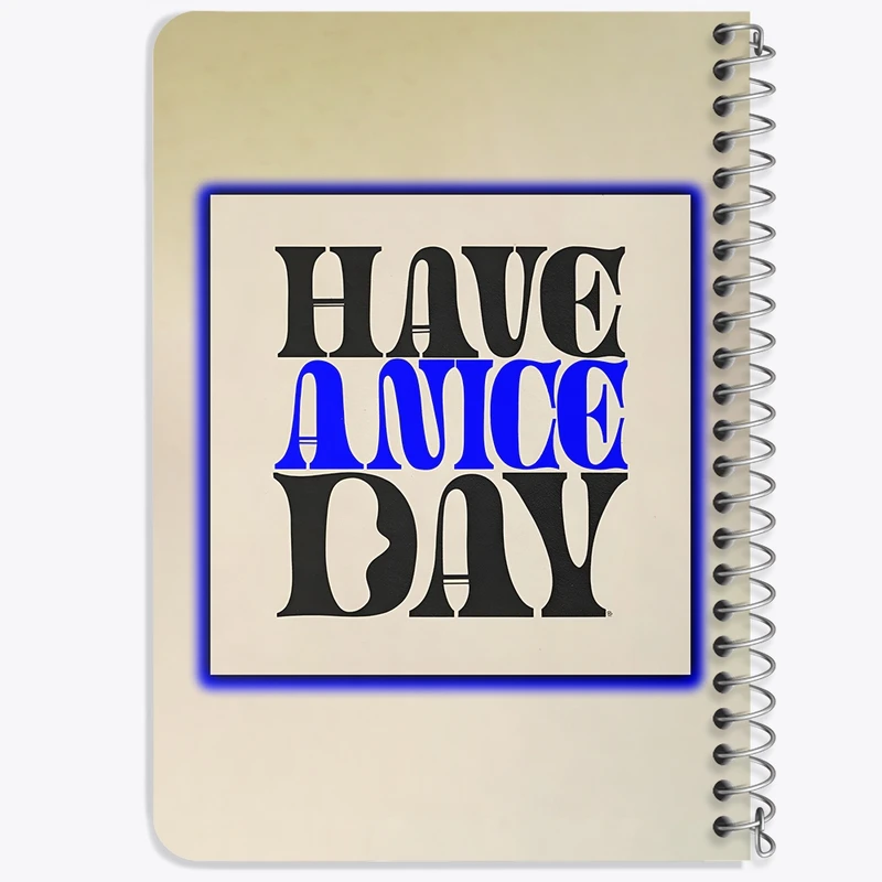 دفتر یادداشت 50 برگ خندالو طرح Have A Nice Day کد F6383