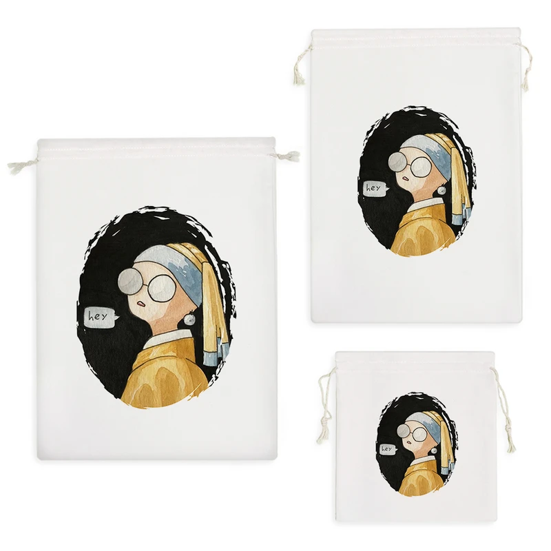 نظم دهنده خندالو مدل دختری با گوشواره مروارید کد 10440 مجموعه 3 عددی