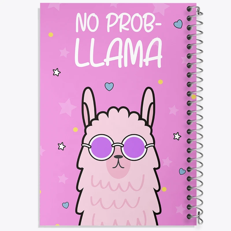 دفتر طراحی 50 برگ خندالو طرح لاما کد 29563