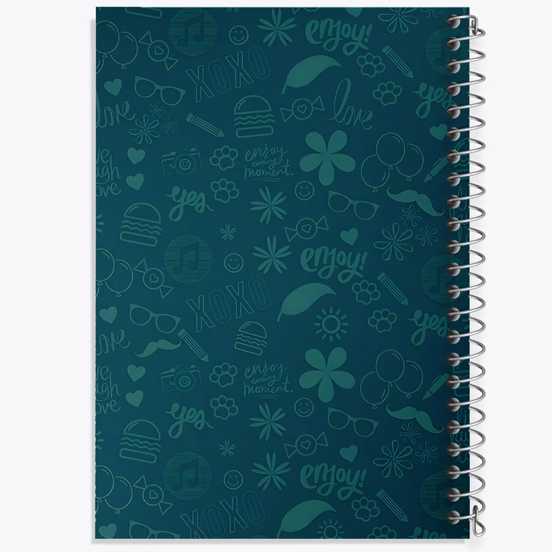 دفتر مشق 50 برگ خندالو طرح پترن فانتزی کد N6045