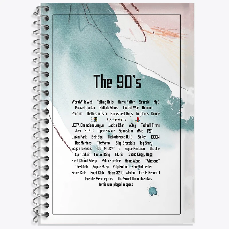 دفتر زبان دوخط 50 برگ خندالو طرح دهه 90 کد F11485