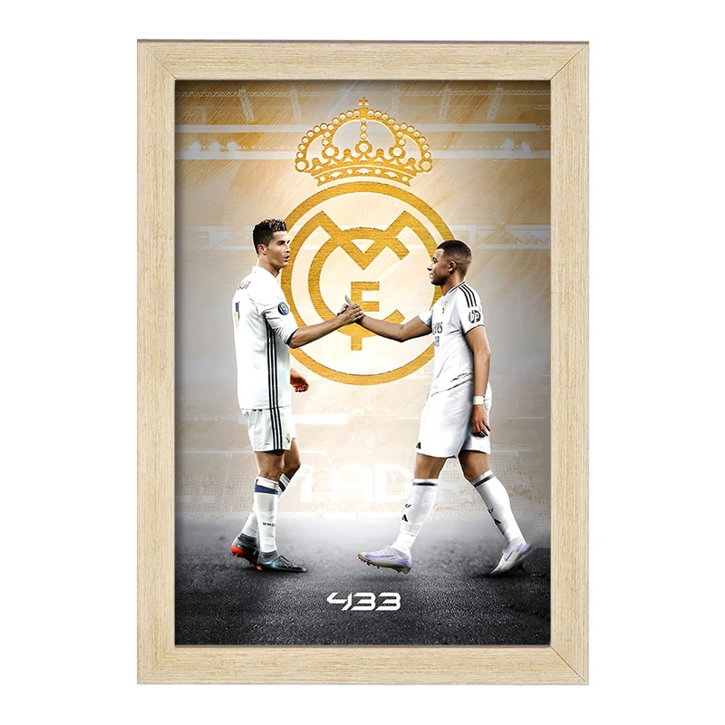 تابلو خندالو طرح کریستیانو رونالدو و امباپه کد F14267
