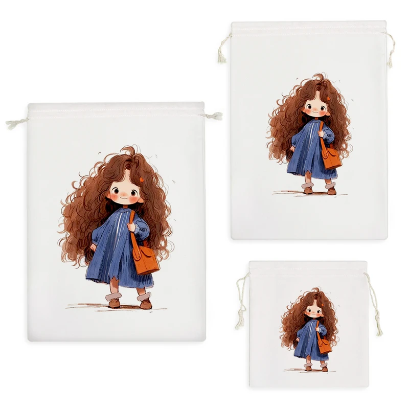 نظم دهنده خندالو مدل دختر مو فرفری کد H1987 مجموعه 3 عددی