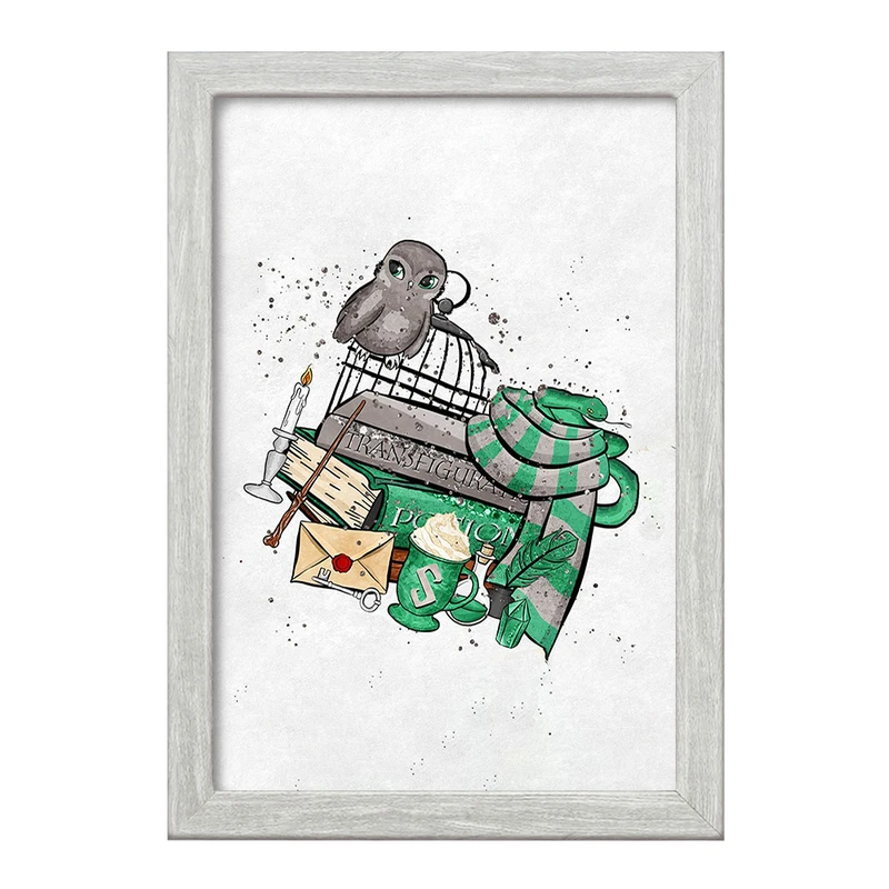 تابلو خندالو طرح هری پاتر خانه اسلیترین  کد 24932