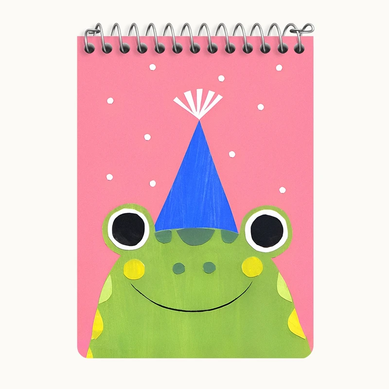 دفتر یادداشت 50 برگ خندالو طرح قورباغه کد N7093