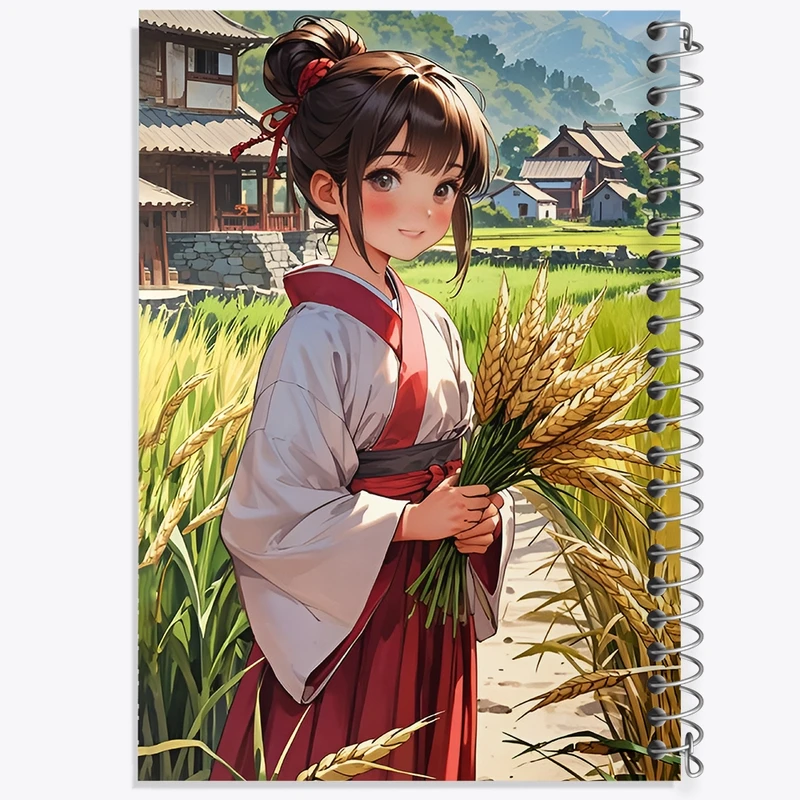 دفتر لیست خرید 50 برگ خندالو طرح دختر ژاپنی کد F12607