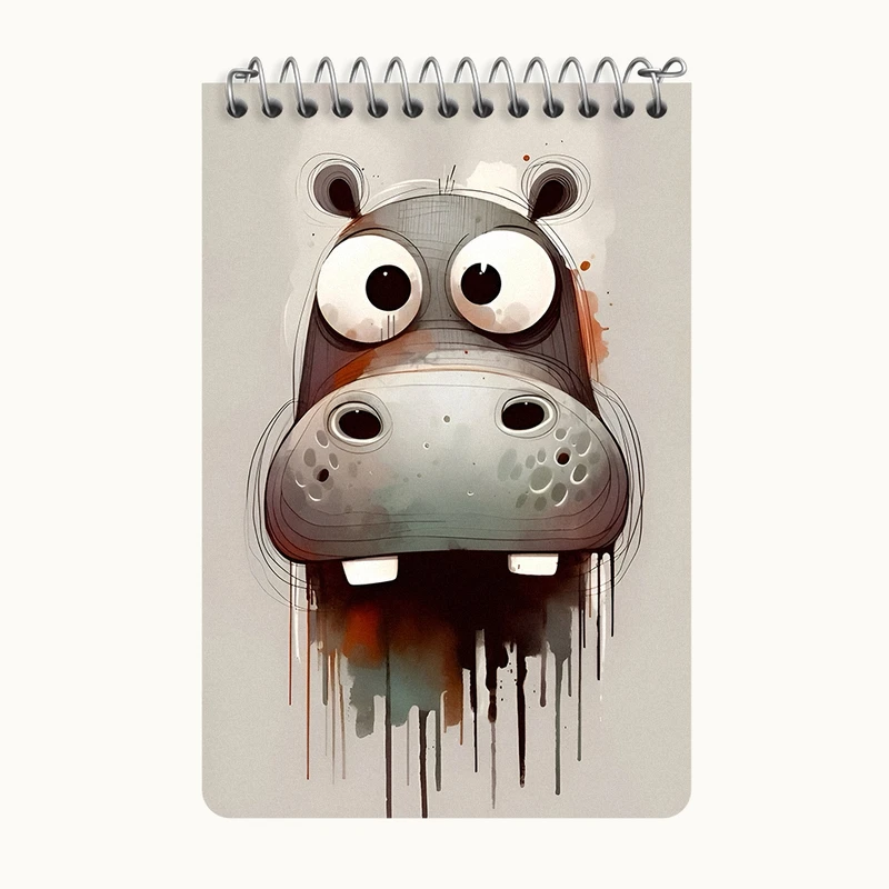 دفتر یادداشت 50 برگ خندالو طرح اسب آبی کد F7922