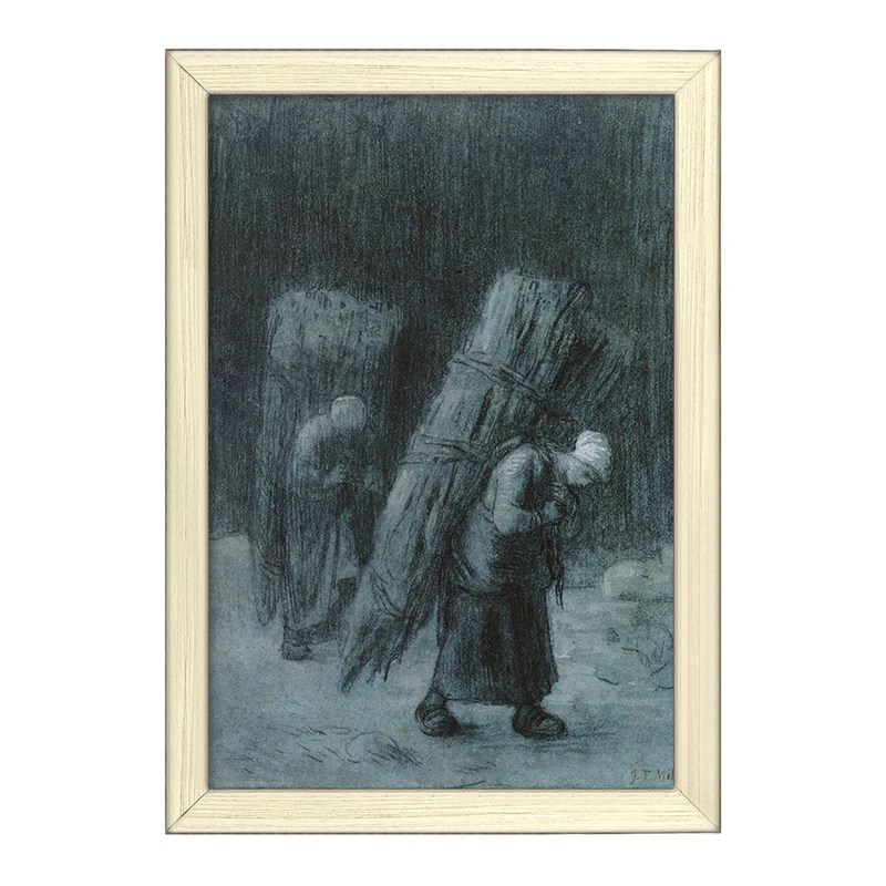 تابلو خندالو طرح نقاشی توده هیزم اثر ژان فرانسوا میله کد F12330