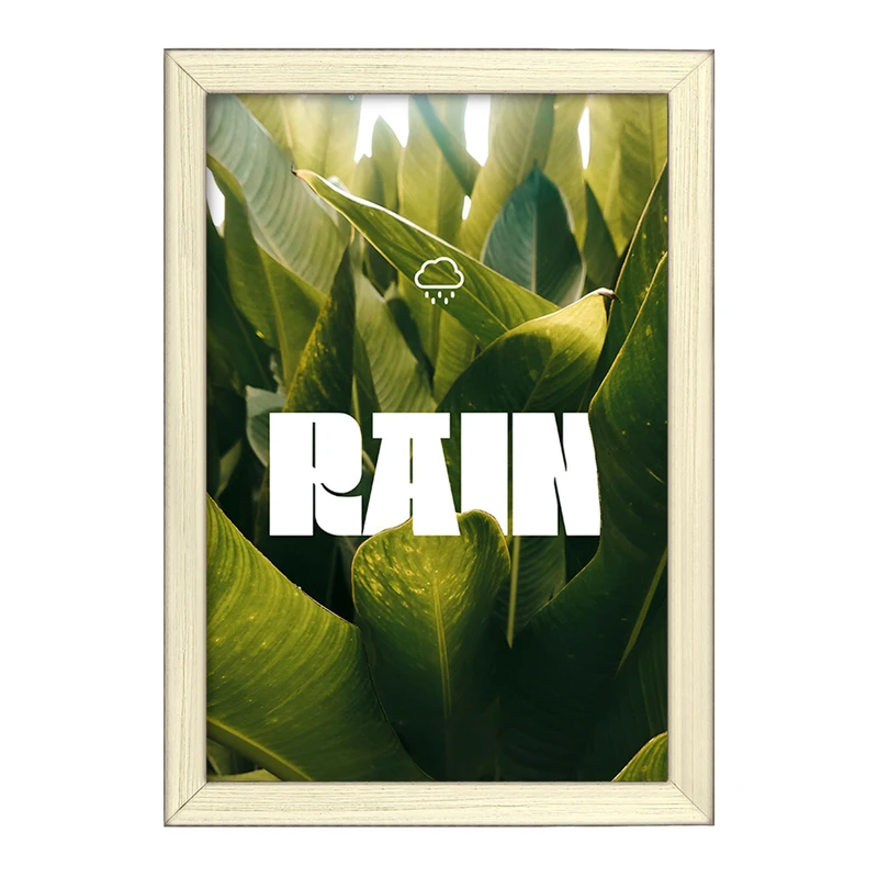 تابلو خندالو طرح باران (Rain) کد F10789