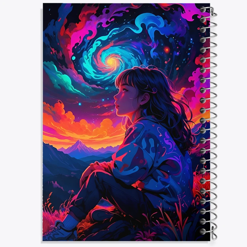 دفتر مشق 50 برگ خندالو طرح دختر و آسمان کد F11840