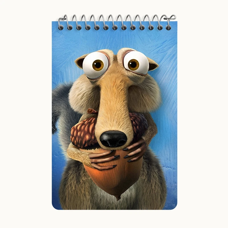 دفتر یادداشت 50 برگ خندالو طرح عصر یخبندان کد F4981