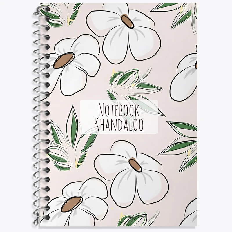 دفتر لغت 50 برگ خندالو طرح گل گلی کد N7227