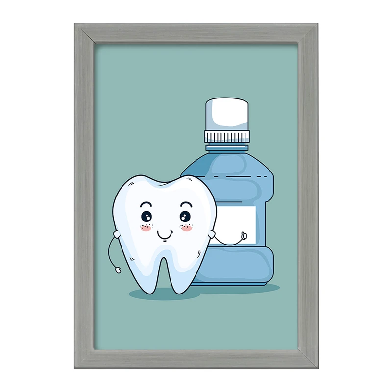 تابلو خندالو طرح دندان و دندان پزشکی کودکانه کد F9818