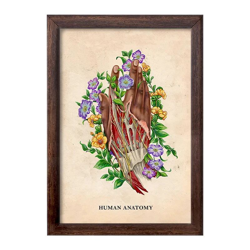 تابلو خندالو طرح آناتومی دست (Hand Anatomy) کد F14000