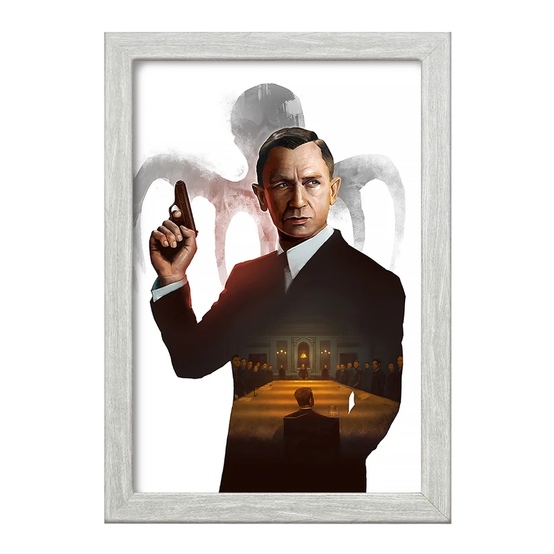 تابلو خندالو طرح جیمز باند (James Bond) کد F115
