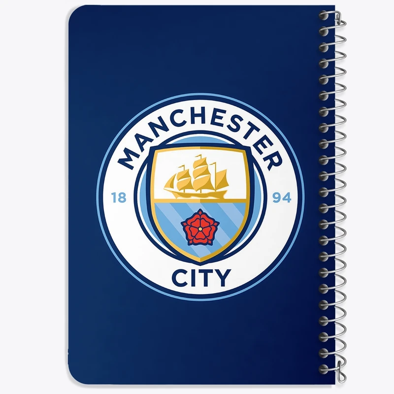 دفتر یادداشت 50 برگ خندالو طرح باشگاه منچسترسیتی Manchester City  کد 1988