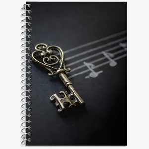 دفتر نت موسیقی 50 برگ خندالو طرح نت موسیقی کد N8074