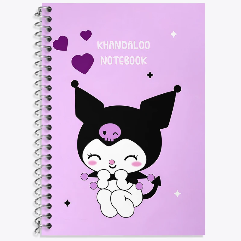 دفتر نت موسیقی 50 برگ خندالو طرح کرومی (Kuromi) کد N9076