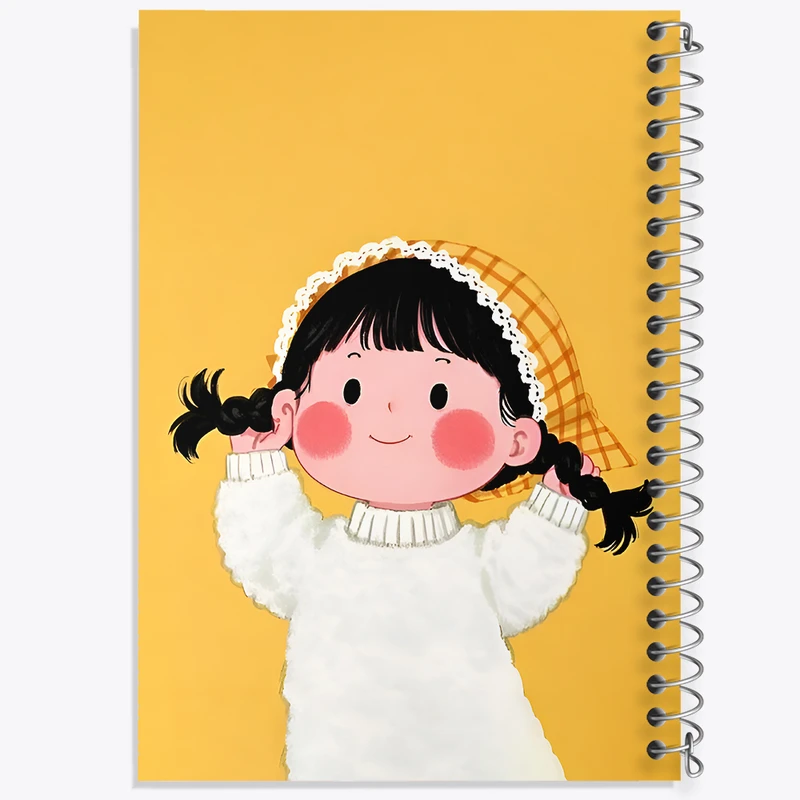 دفتر نقاشی 50 برگ خندالو طرح دخترانه کیوت کد F12704