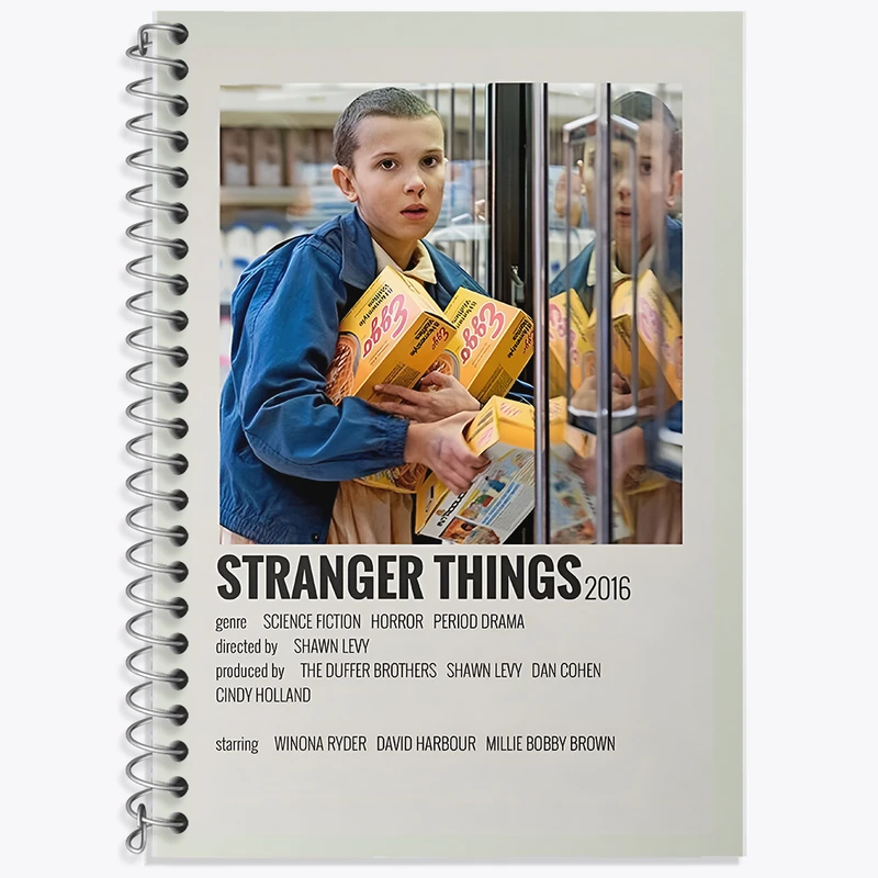 دفتر نت موسیقی 50 برگ خندالو طرح استرنجر تینگز (Stranger Things) کد F13109