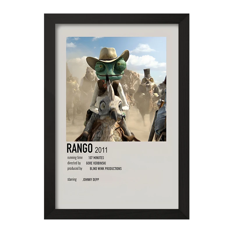 تابلو خندالو طرح رنگو (Rango) کد F13258