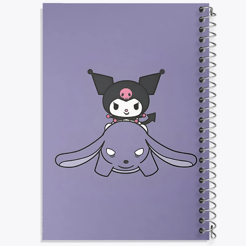 دفتر طراحی 50 برگ خندالو طرح کرومی (Kuromi) کد N4797