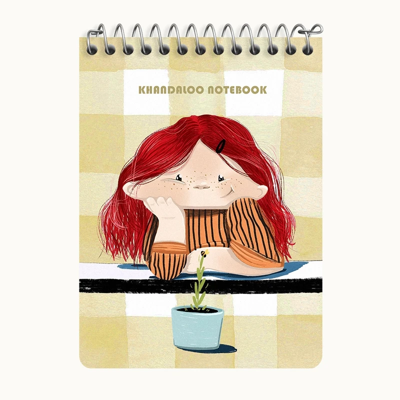 دفتر یادداشت 50 برگ خندالو طرح دخترانه بامزه کد N6274